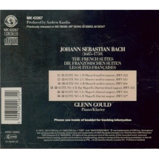 BACH - Gould - Six suites françaises BWV 812-817